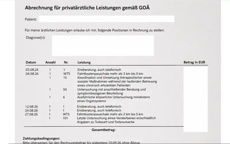 Überhöhte Arztrechnung?