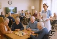 Menschen im Seniorenheim