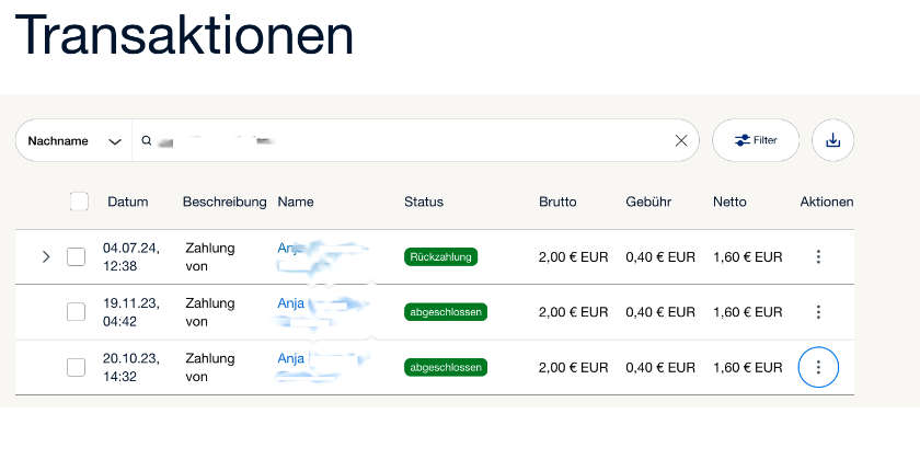Spenden für mich – es gibt nix mehr zurück