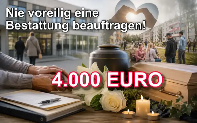 Bezahle bloß die Beerdigung nicht!