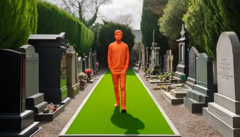 Orangefarbene Puppe muss weg – Gericht: Friedhof ist Ort der Gemeinschaft
